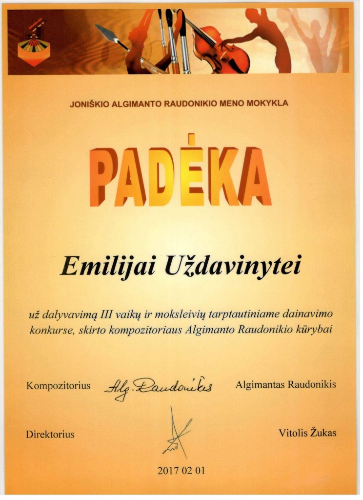 Padėka 1