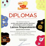 Diplomas iš parodos „Nusipiešk sau kojinytes“ 2019