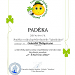 padėka Gabrielei Didžgalvytei
